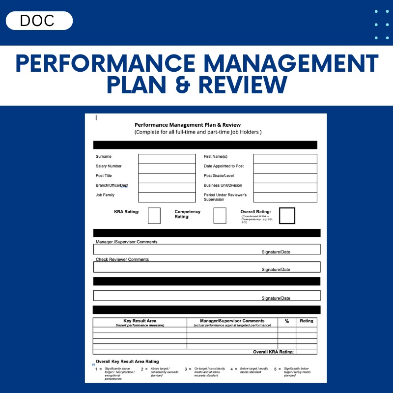 Performance Management Plan & Review